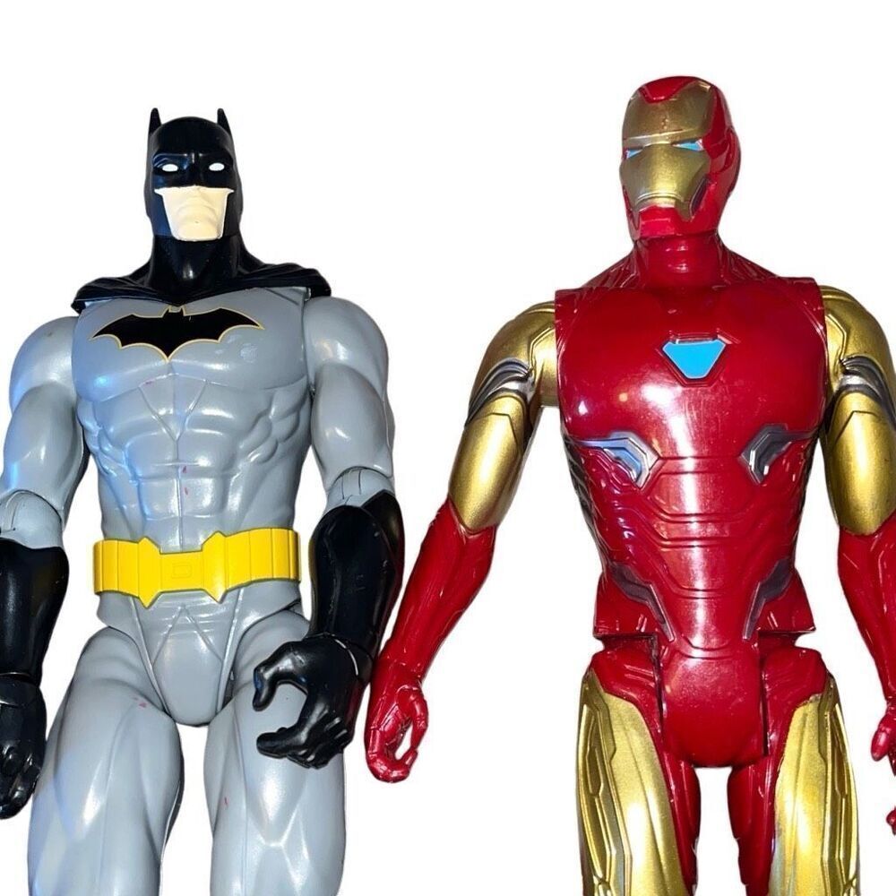 2 Marvel Action Figure Hero’s “Batman” & “Ironman 12” - Picture 2 of 4